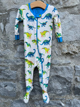 Load image into Gallery viewer, Dinosaurs grey onesie  6m (68cm)
