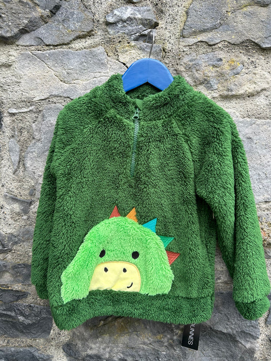 Dinosaur furry fleece  3-4y (98-104cm)
