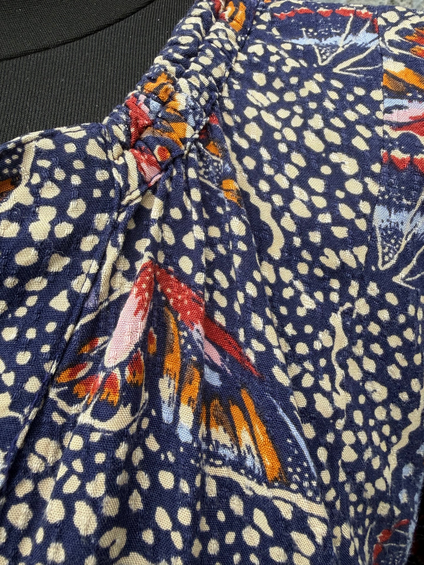 Anona butterfly-print swing dress uk 12