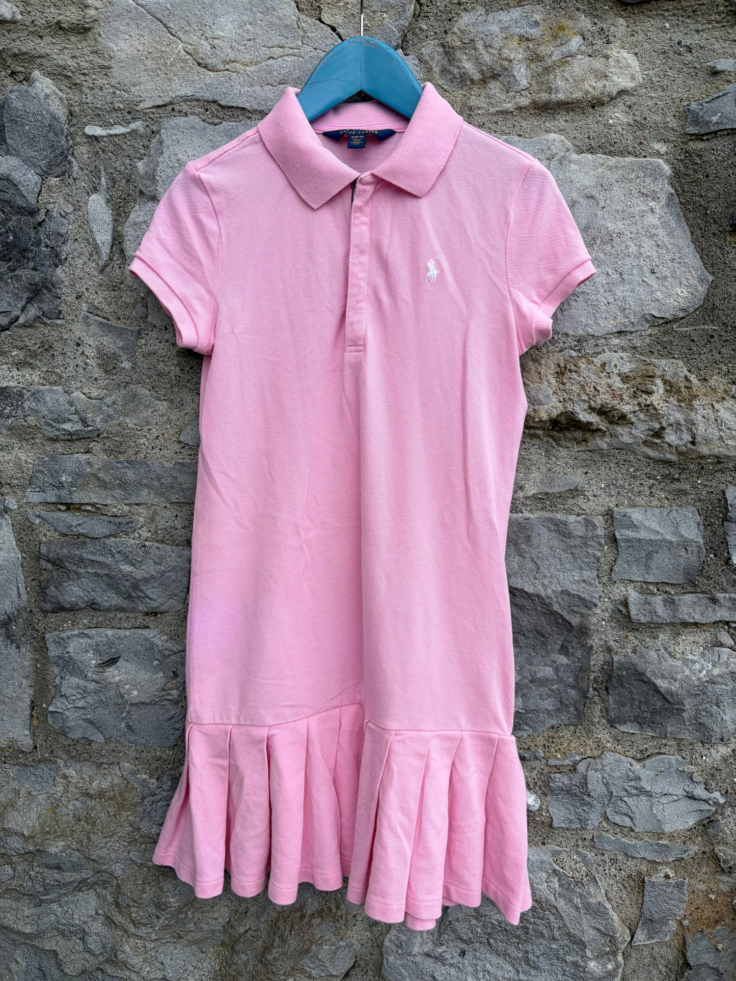 RL pink polo dress 9-10y (134-140cm)