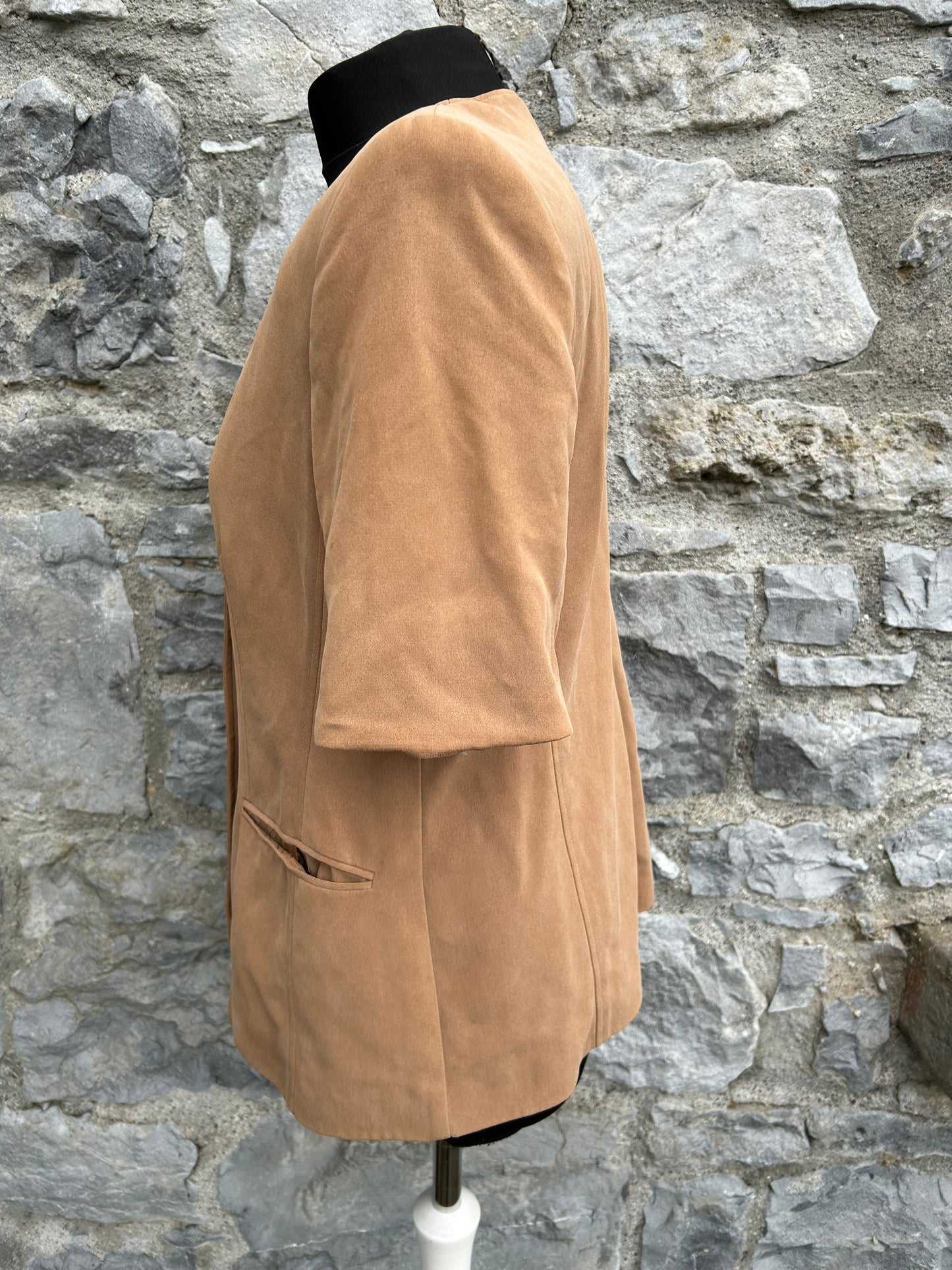 90s brown jacket uk 12