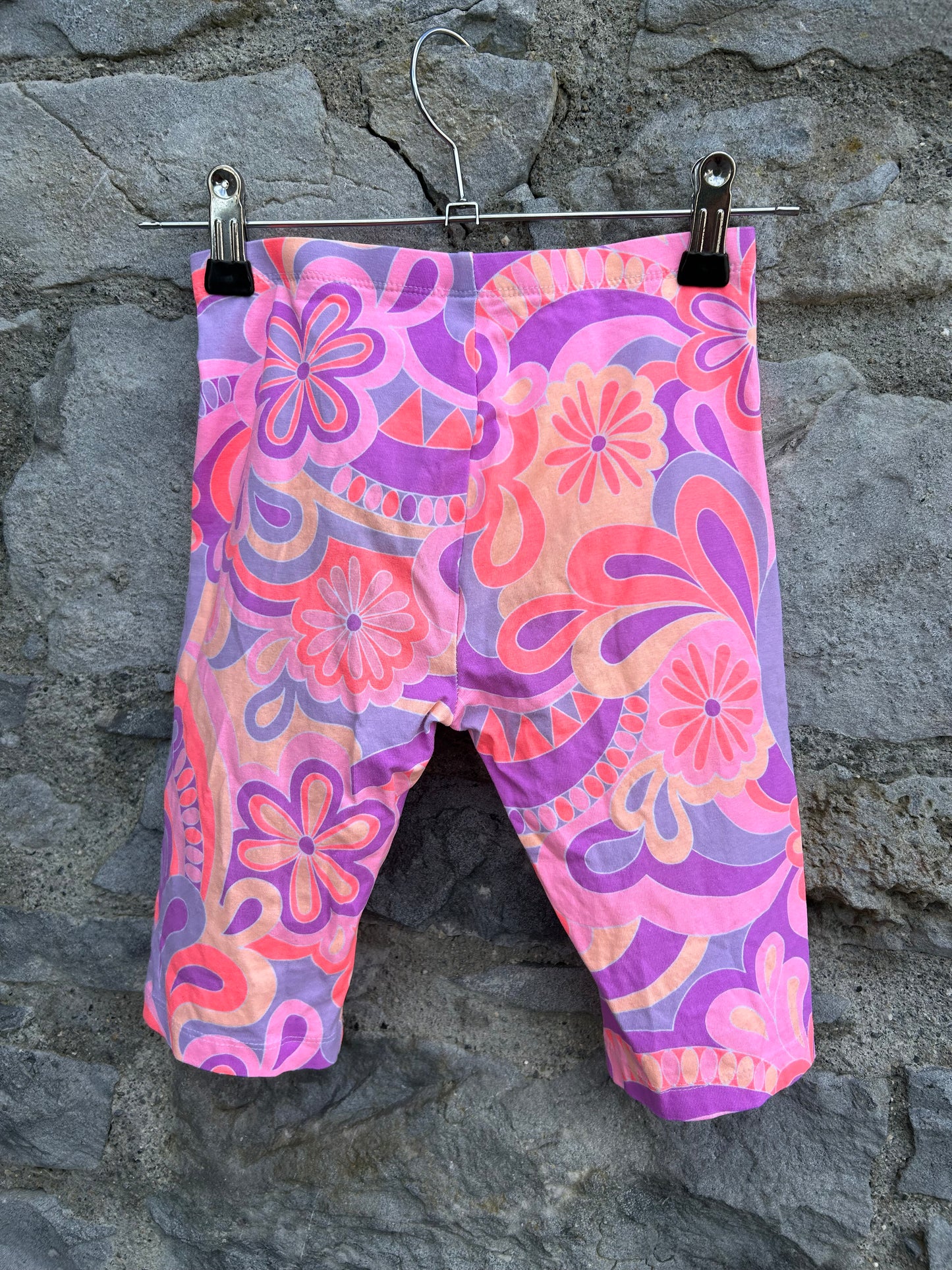 Neon floral cyclist shorts  8-9y (128-134cm)