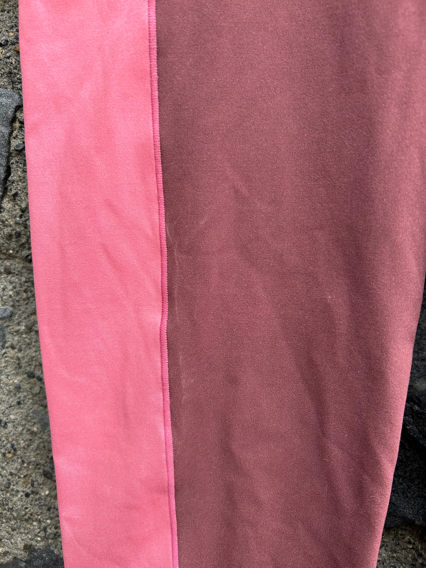 Power Pink&maroon 7/8 leggings uk 8