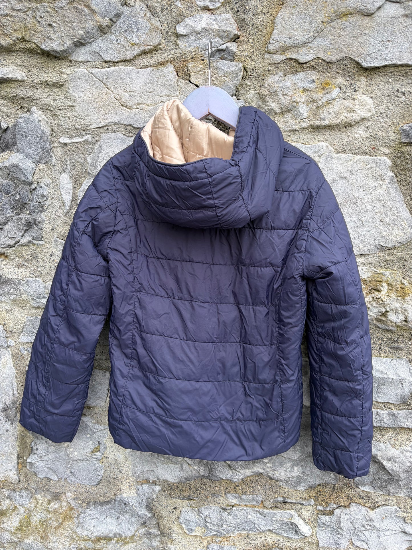Gold/navy reversible jacket 8-9y (128-134cm)