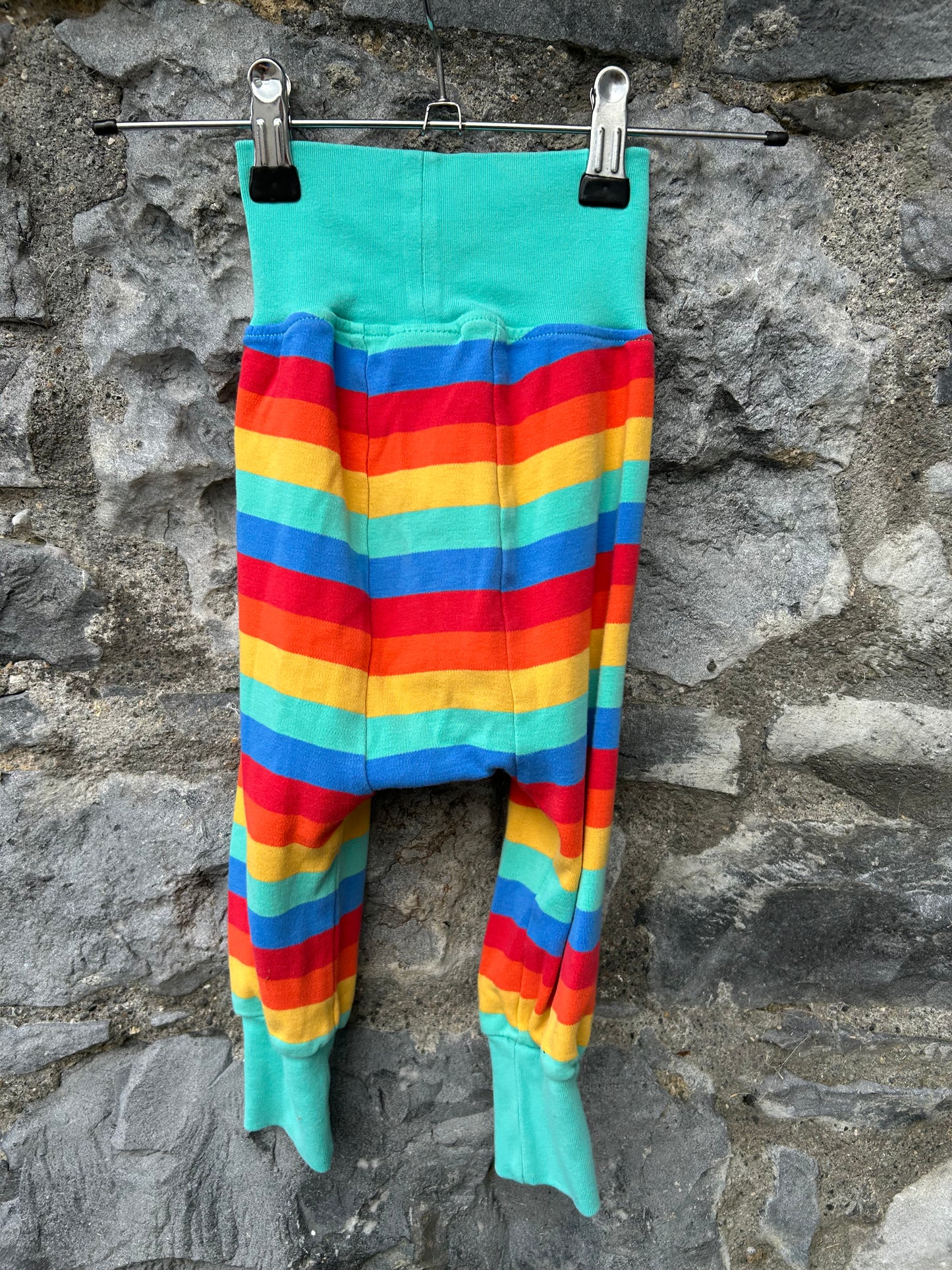 Rainbow rib pants  18-24m (86-92cm)