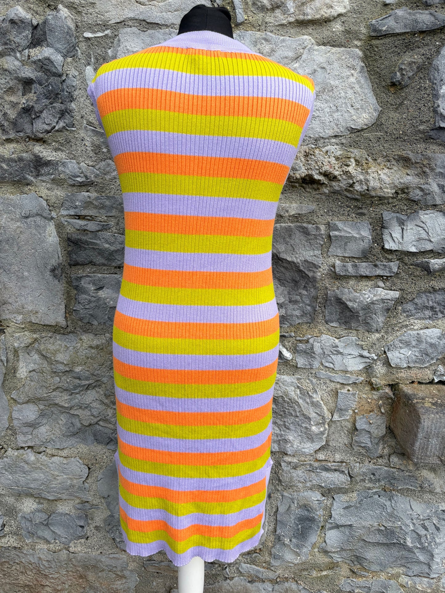 Purple&orange stripy tube dress uk 12-14