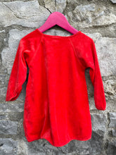 Load image into Gallery viewer, Red velour dress   18m (86cm)
