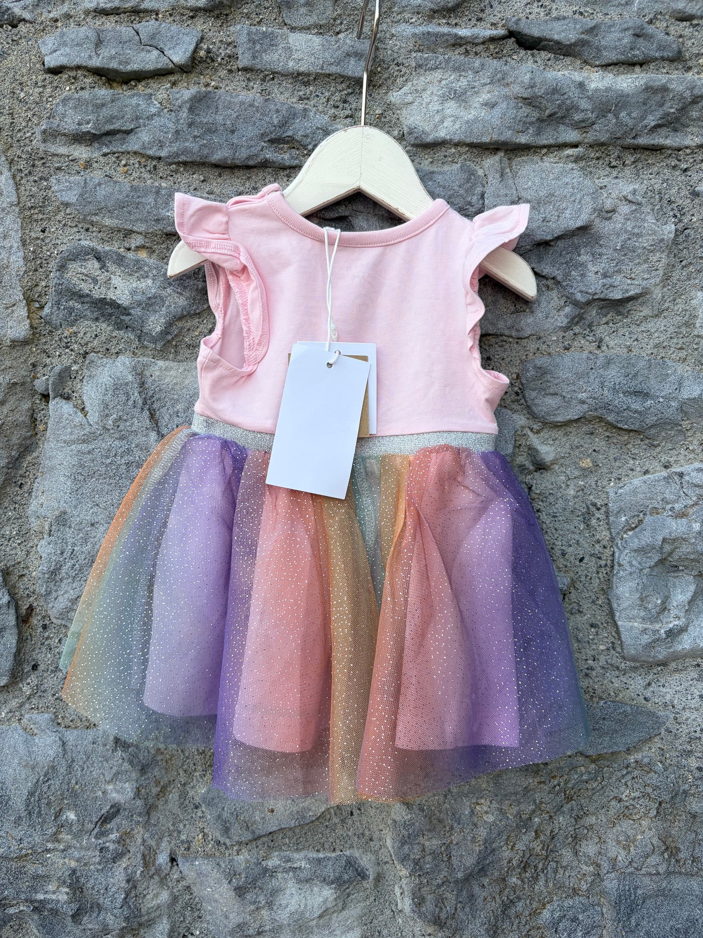 Rainbow unicorn dress  3m (62cm)