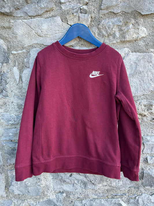Maroon sweatshirt  7-8y (122-128cm)