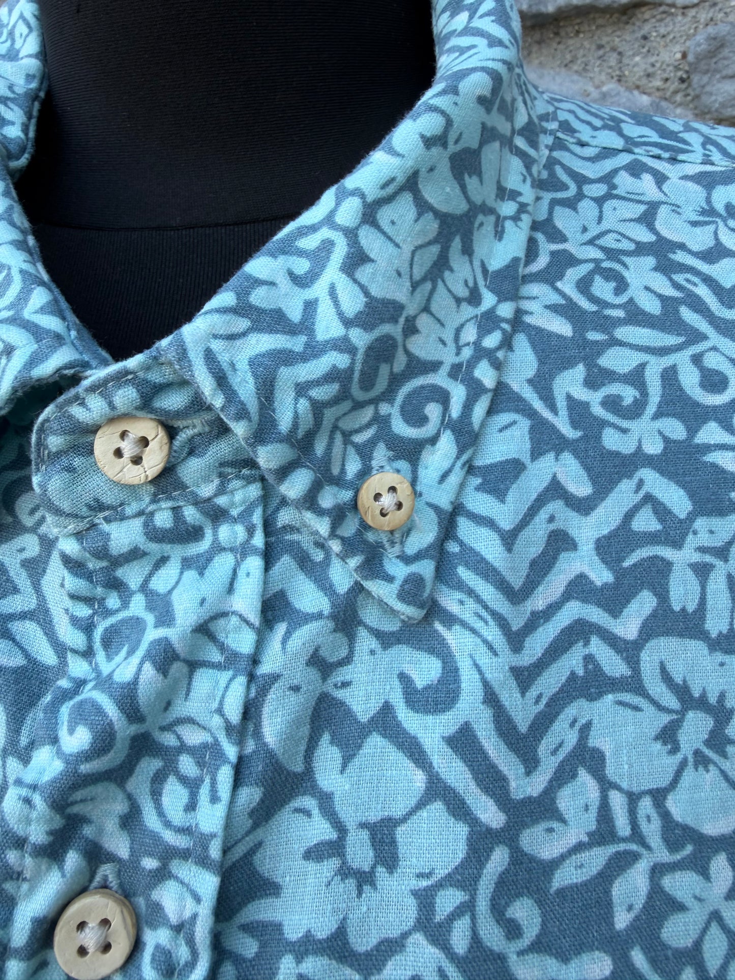 90s Teal Waters Hilo shirt XL