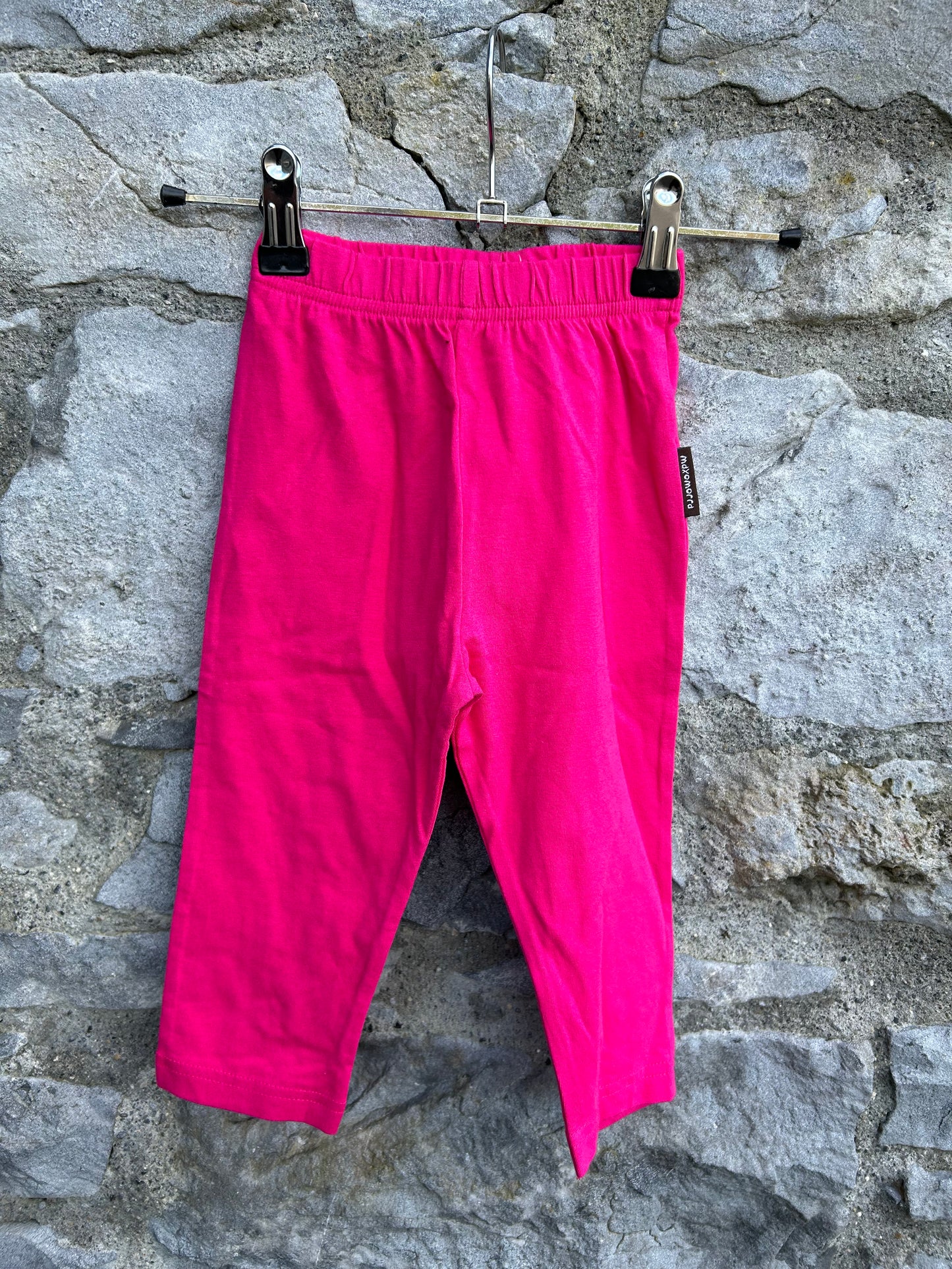 Pink cropped leggings   18-24m (86-92cm)