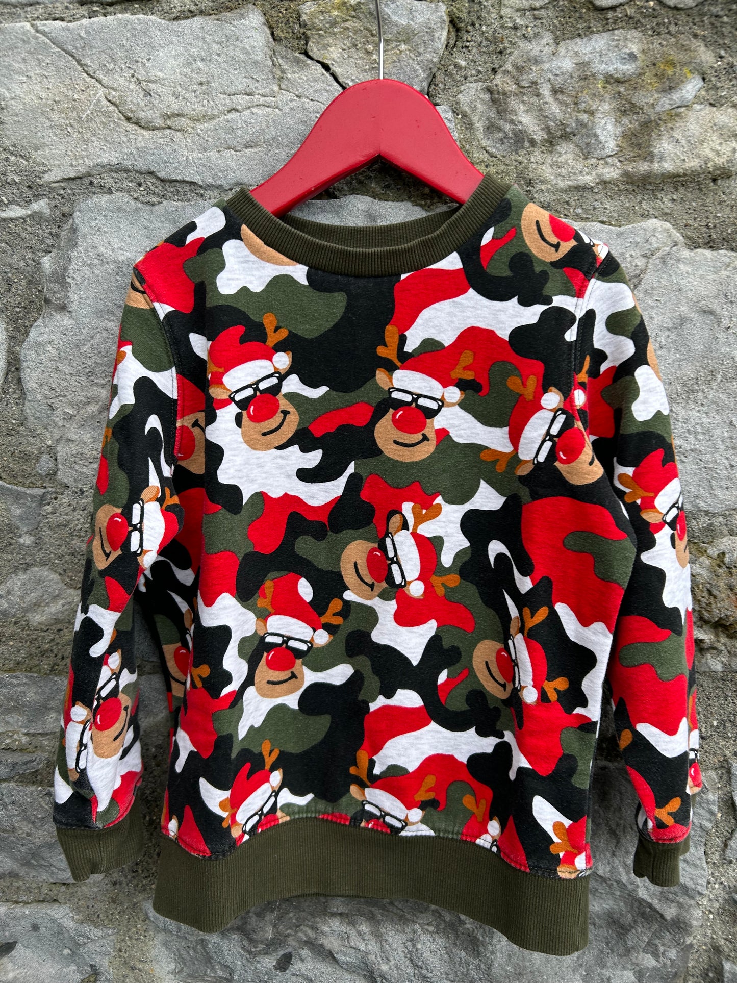 Rudolph camouflage sweatshirt   3y (98cm)