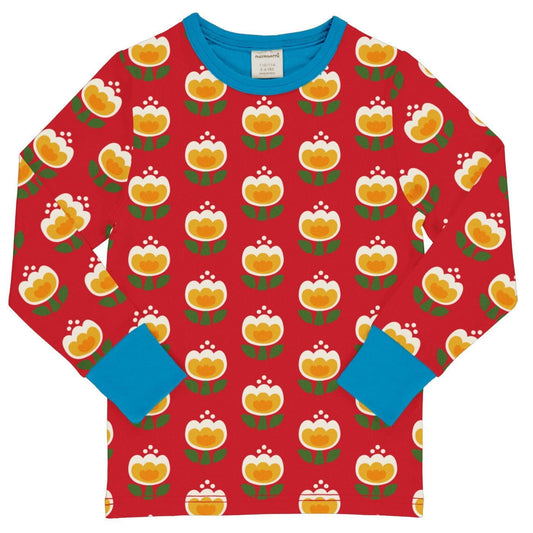 Red Tulip top  11-12y (146-152cm)
