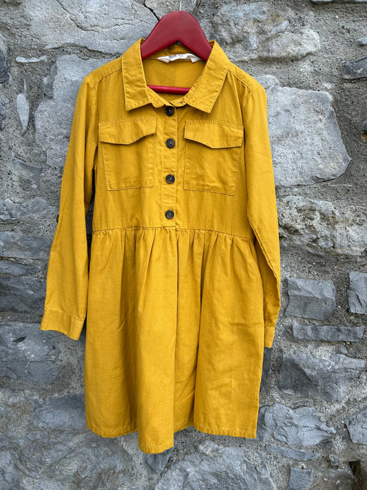 Mustard light dress 6-7y (116-122cm)