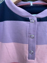 Load image into Gallery viewer, Purple&amp;pink stripy top  12-18m (80-86cm)
