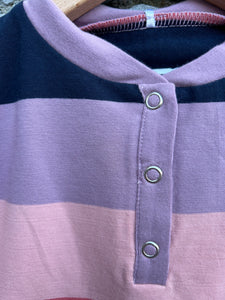 Purple&pink stripy top  12-18m (80-86cm)