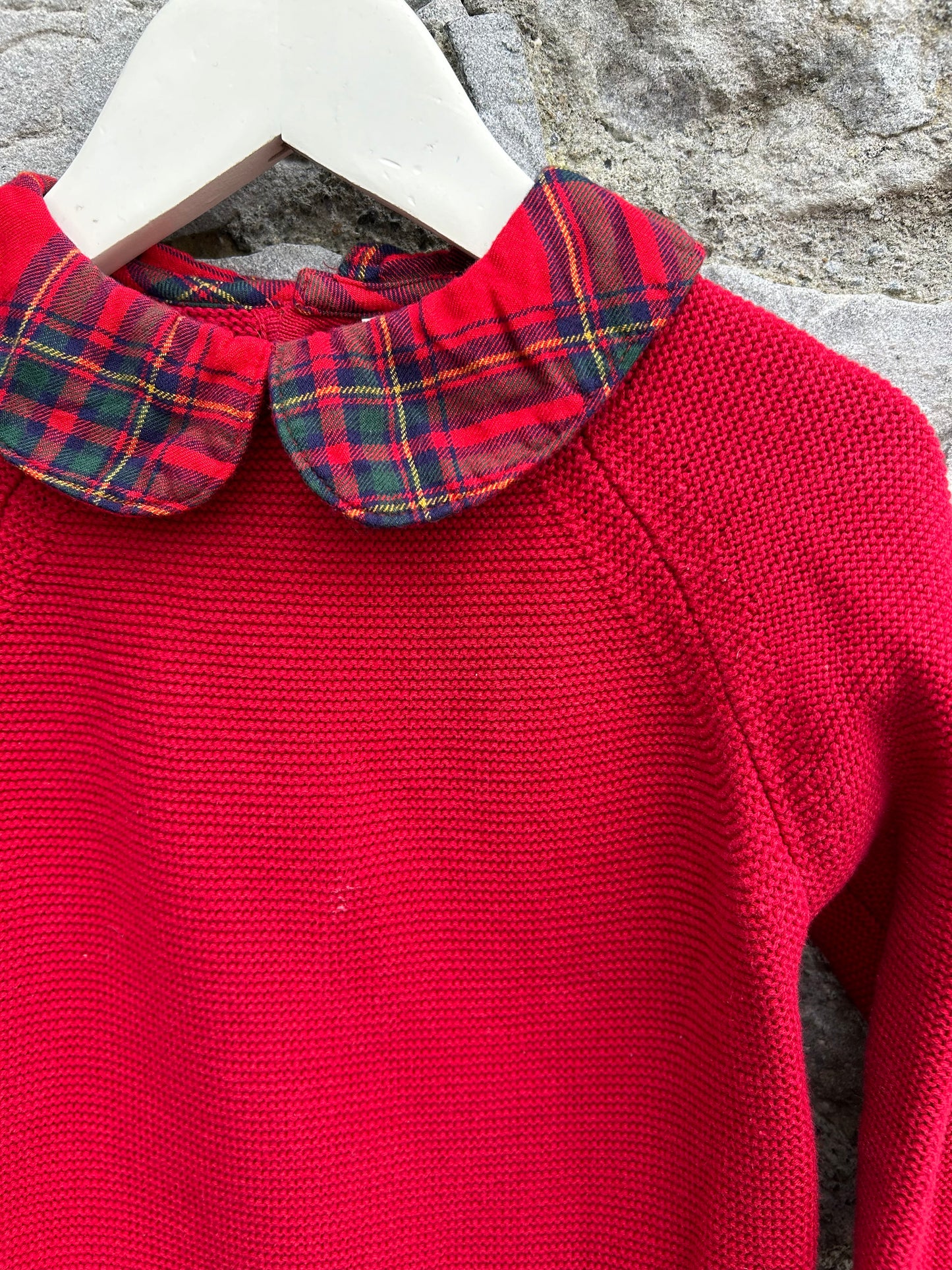 Red&check dress  3-4y (98-104cm)