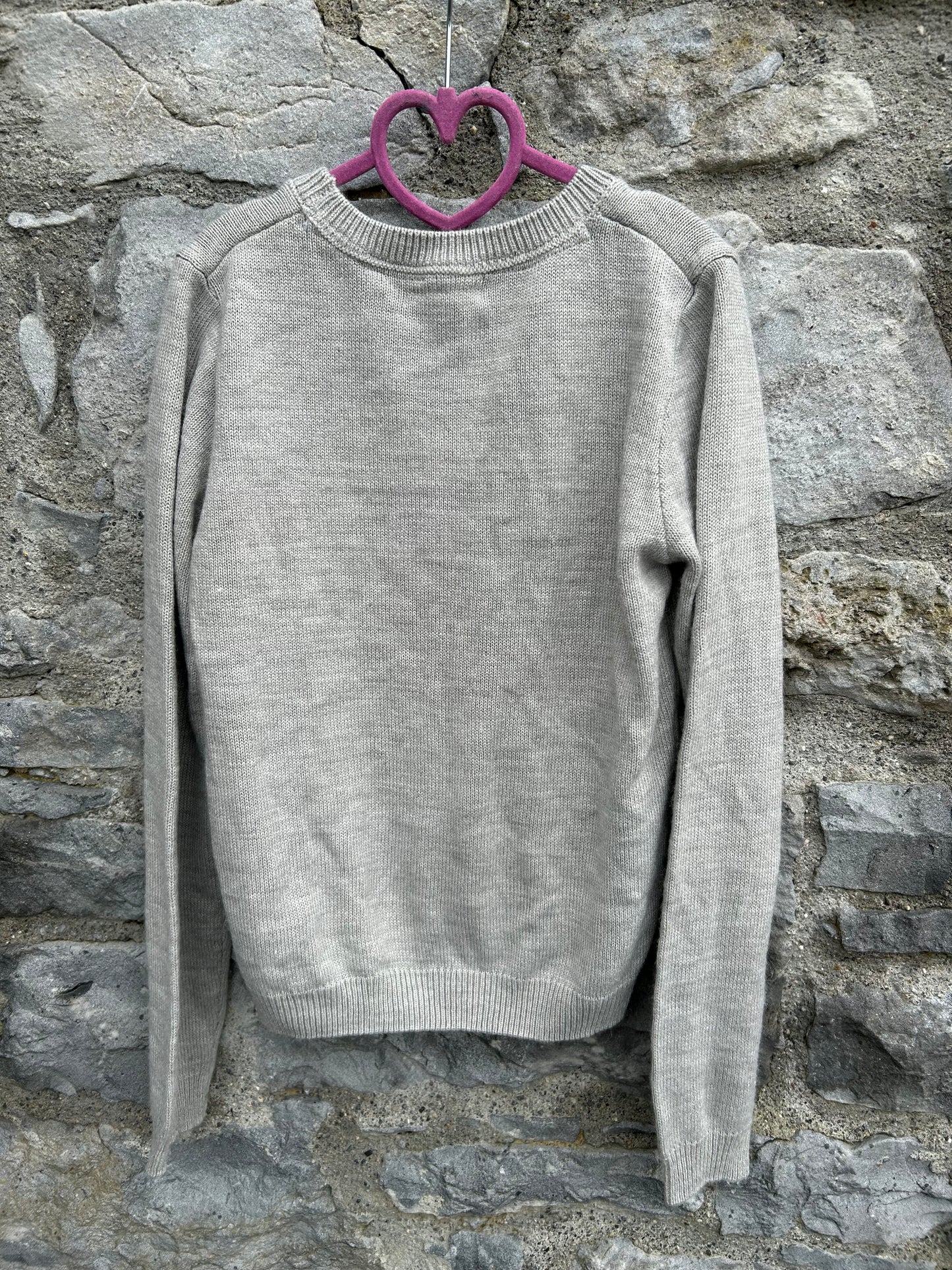 Grey reindeer jumper  12-13y (152-158cm)