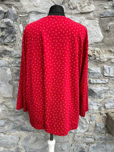 Red spotty top uk 18