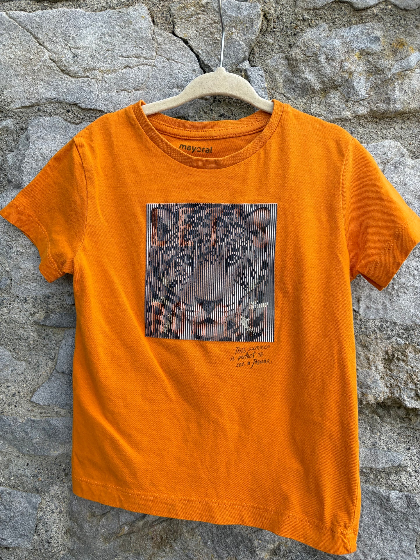 Tiger orange T-shirt  2-3y (92-98cm)