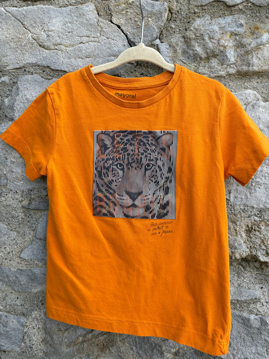 Tiger orange T-shirt  2-3y (92-98cm)