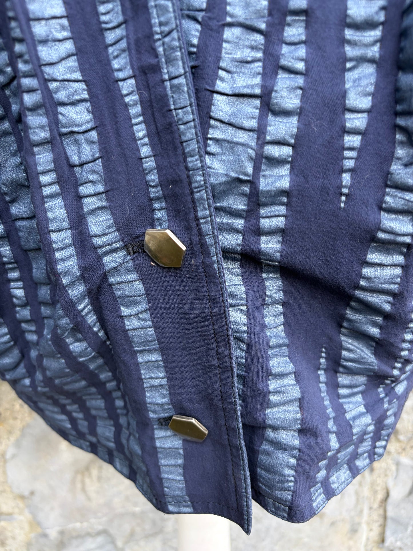 80s navy stripy blazer uk 12