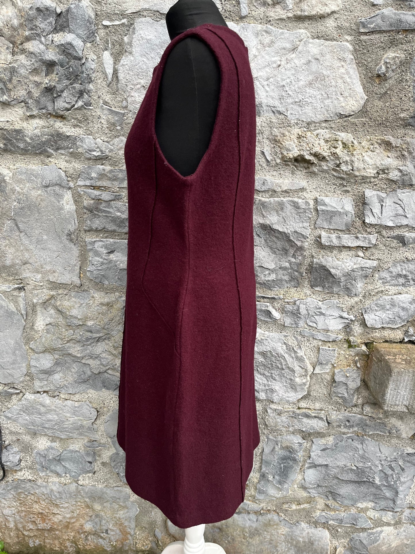 Maroon woolly dress uk 12-14