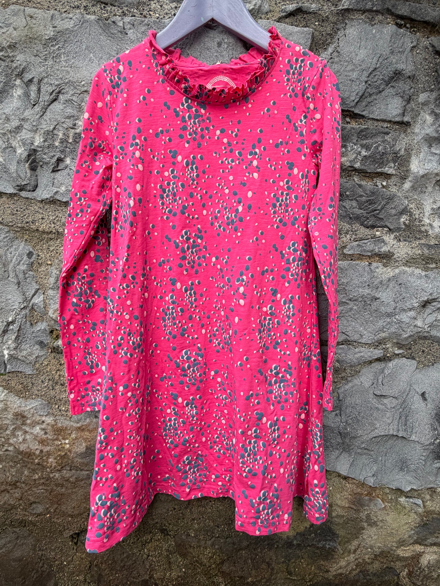 Pink spotty dress 9-10y (134-140cm)