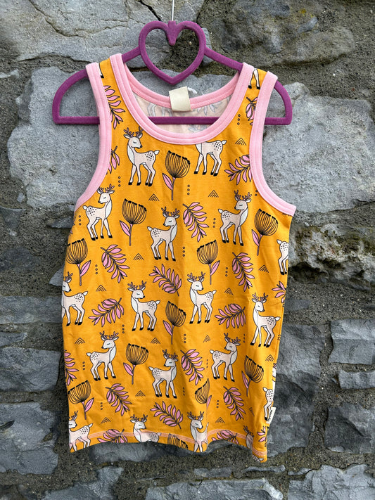 Deer mustard tank top 9-10y (134-140cm)