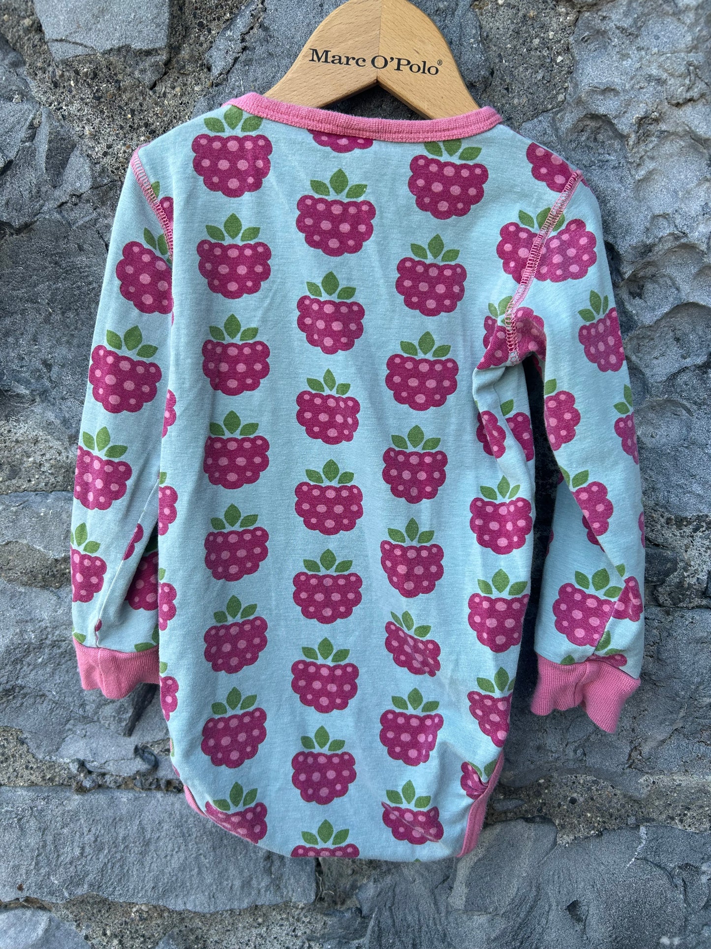 Raspberries blue vest  18-24m (86-92cm)