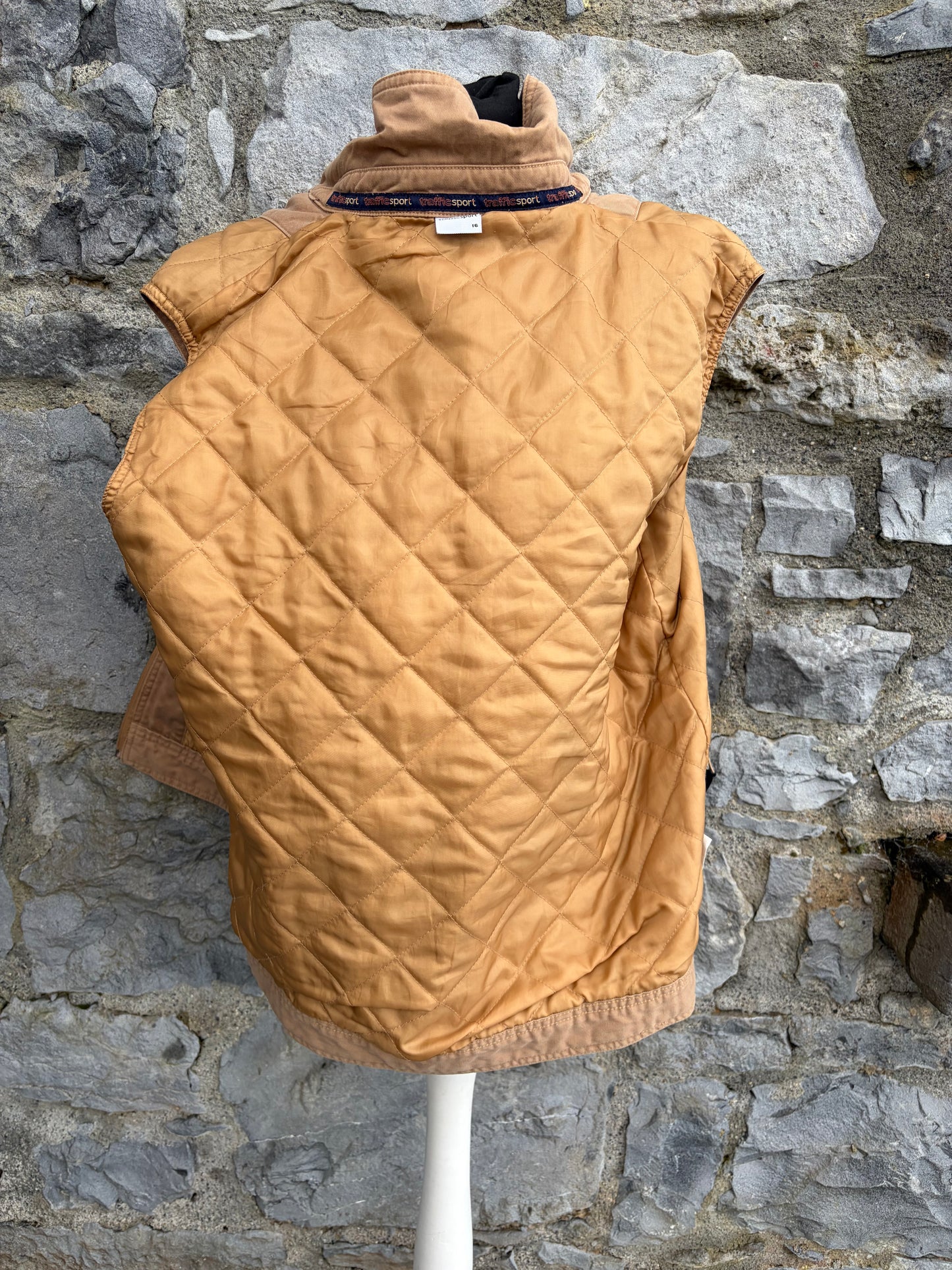 90s brown gilet uk 14