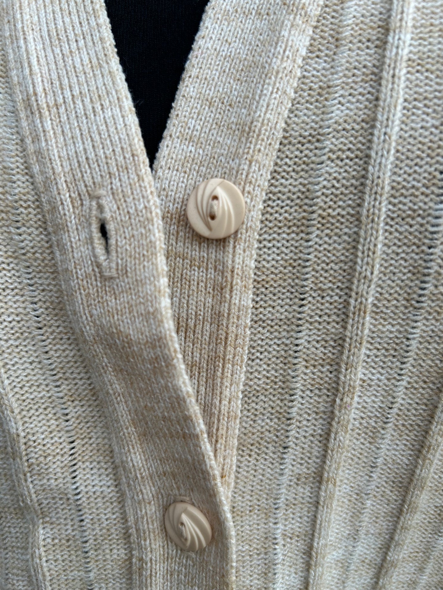 80s beige cardigan uk 14