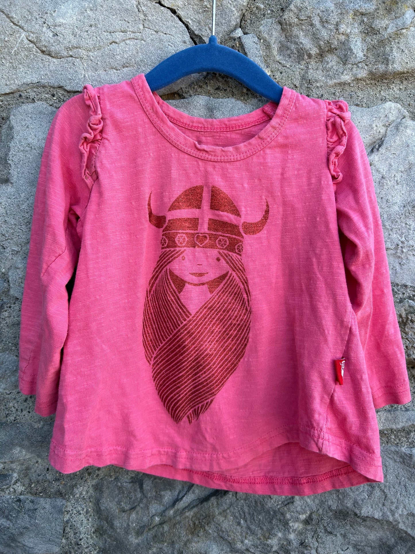 Pink glitter Freja top  3y (98cm)