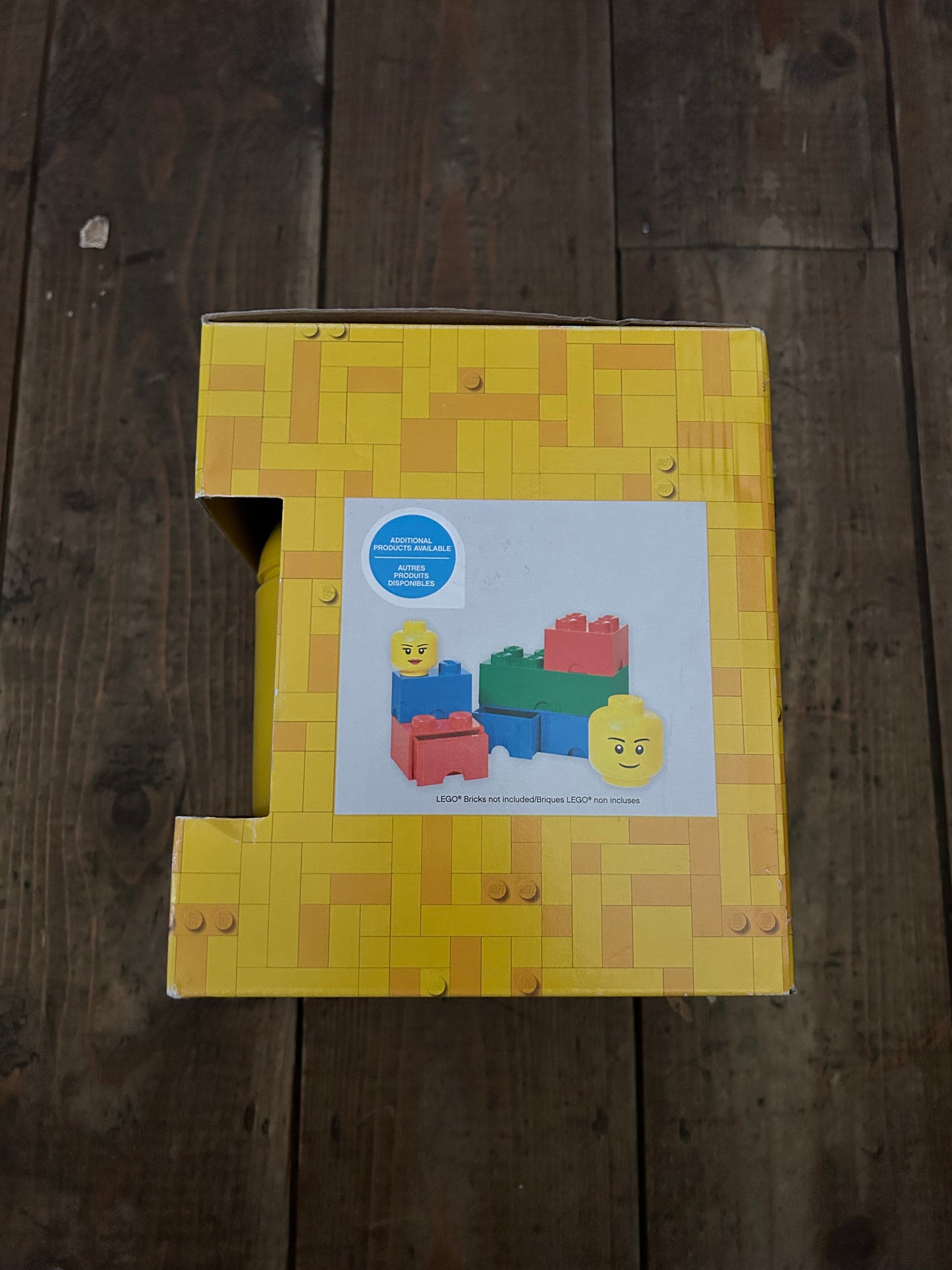 Lego head storage box