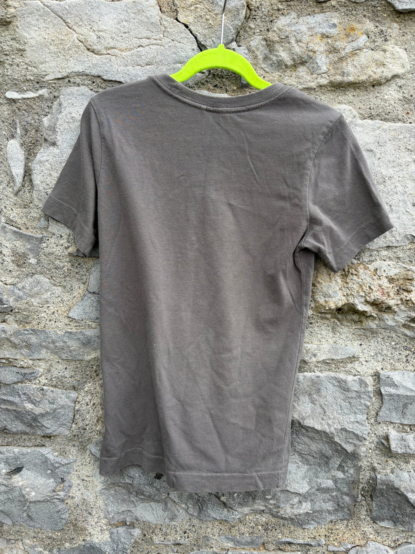Grey logo T-shirt 7-8y (122-128cm)