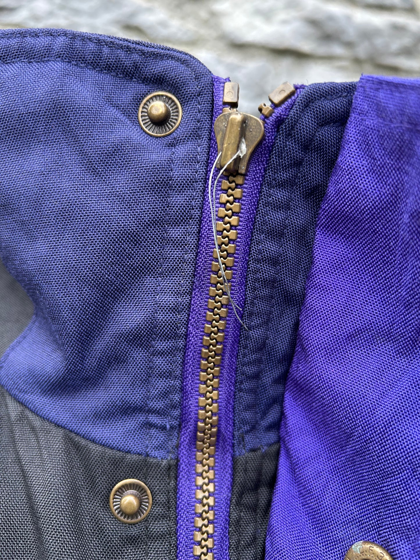 90s purple&black jacket Large