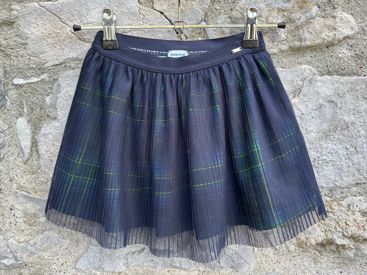 Green check skirt  4-5y (104-110cm)