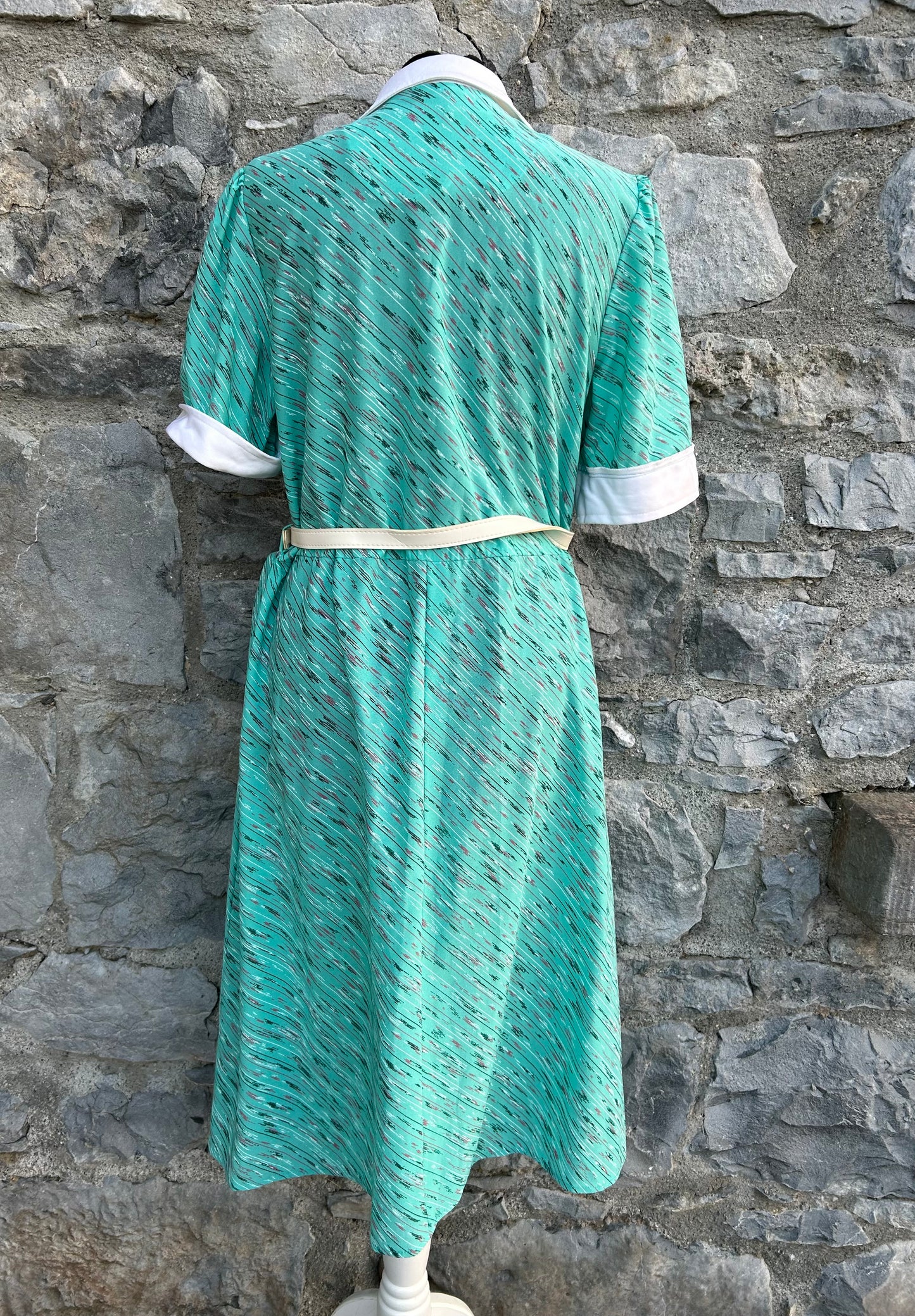 80s green dress uk 12-14