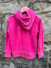 Load image into Gallery viewer, Pink velour hoodie   3-4y (98-104cm)
