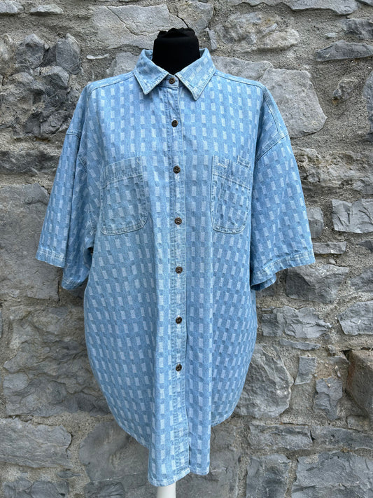 90s denim shirt XL