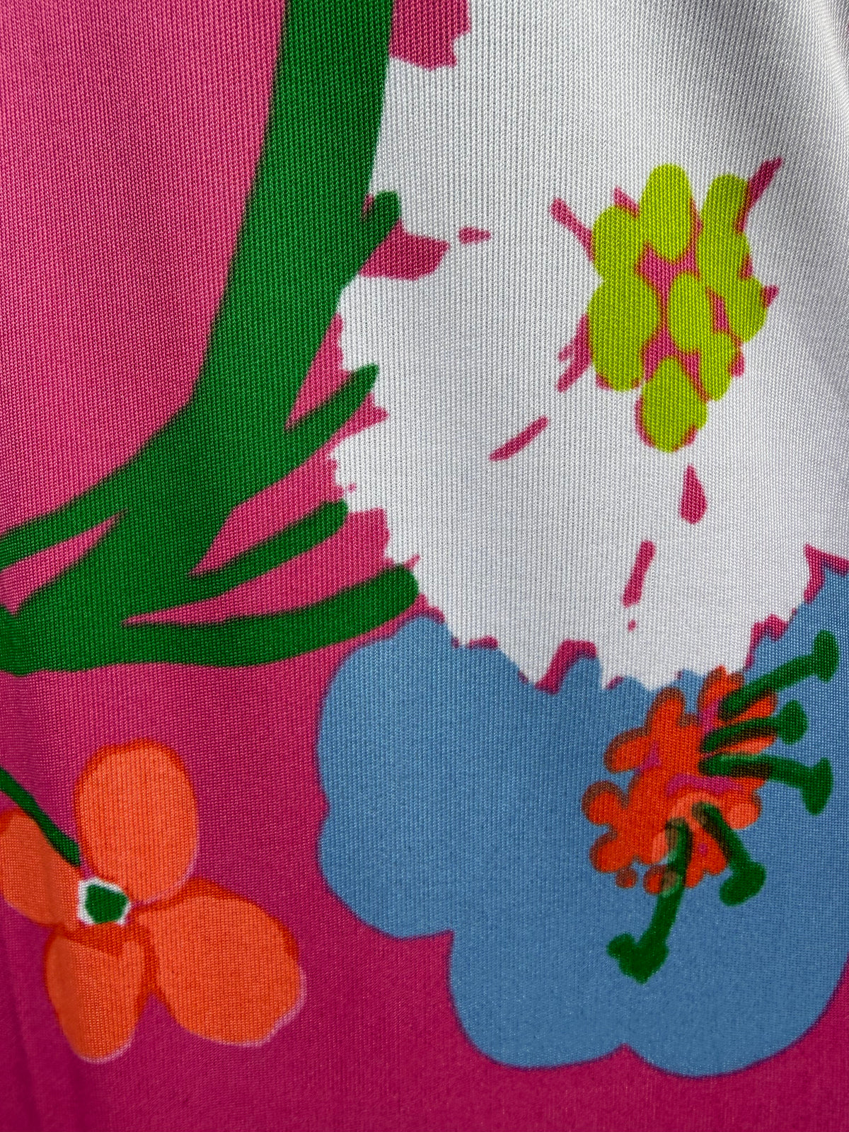 70s pink floral maxi dress uk 10-12