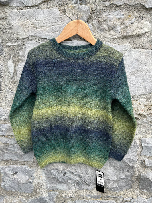 Green ombré jumper   4-5y (104-110cm)