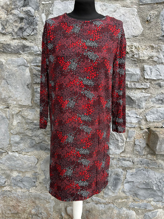 Red flowers dress uk 12-14