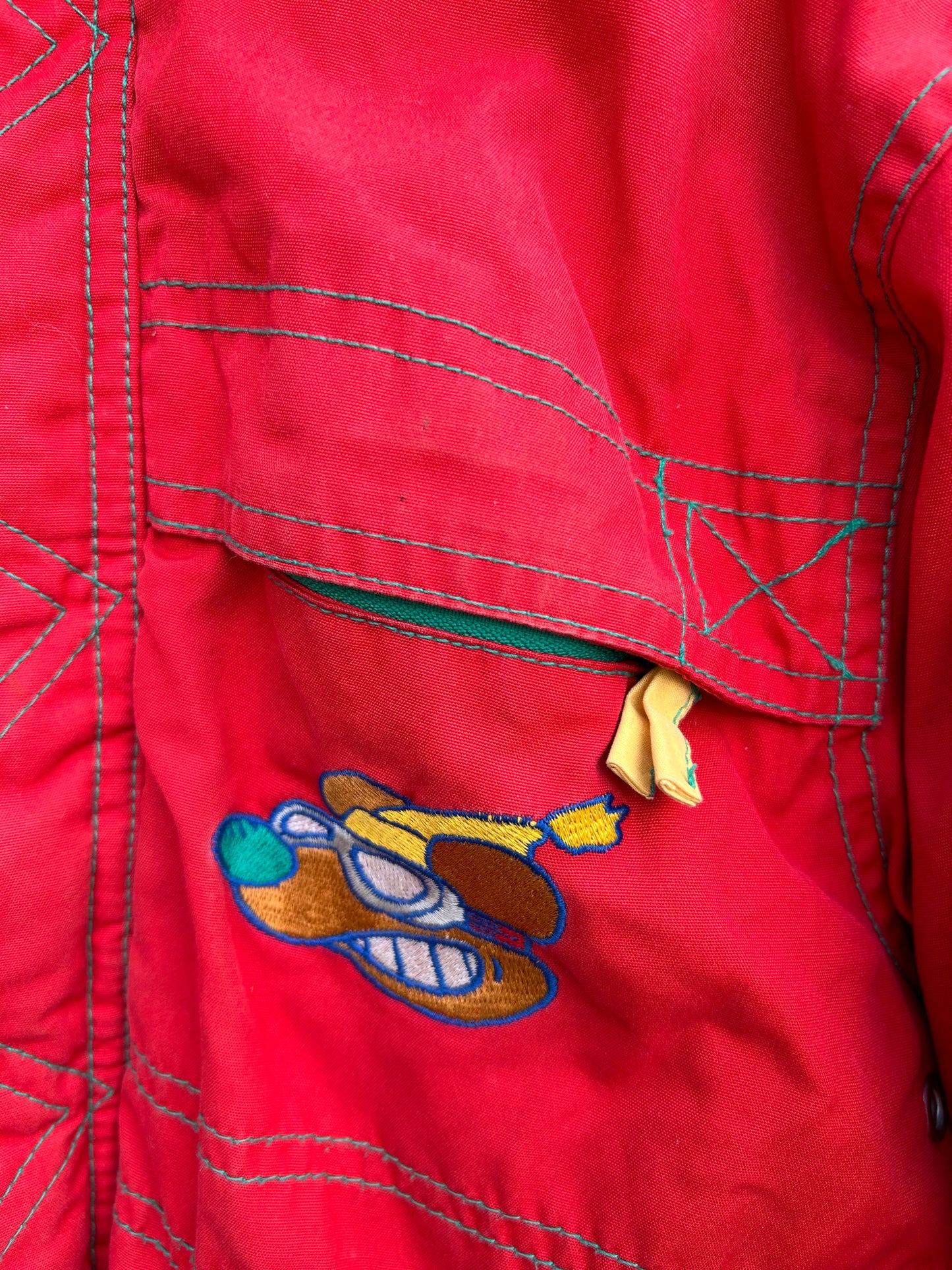 80s red jacket 3-4y (98-104cm)