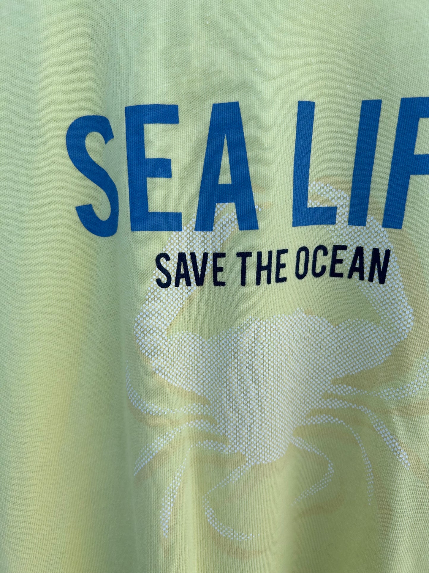 Sea life yellow T-shirt  12y (152cm)