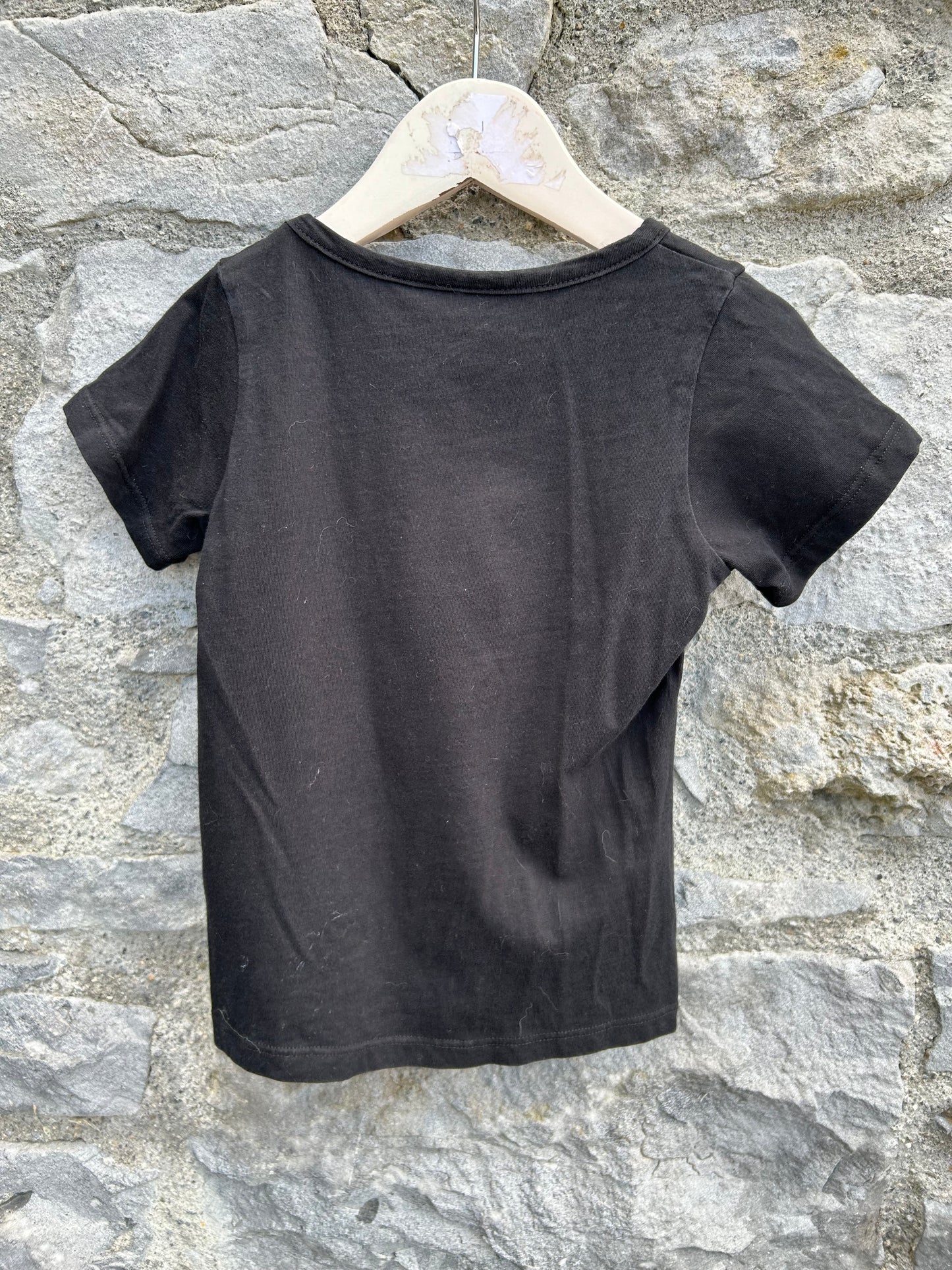 Monkey black T-shirt   3-4y (98-104cm)