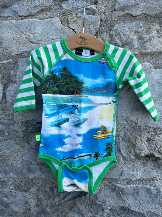 Planes at the beach vest  3-6m (62-68cm)