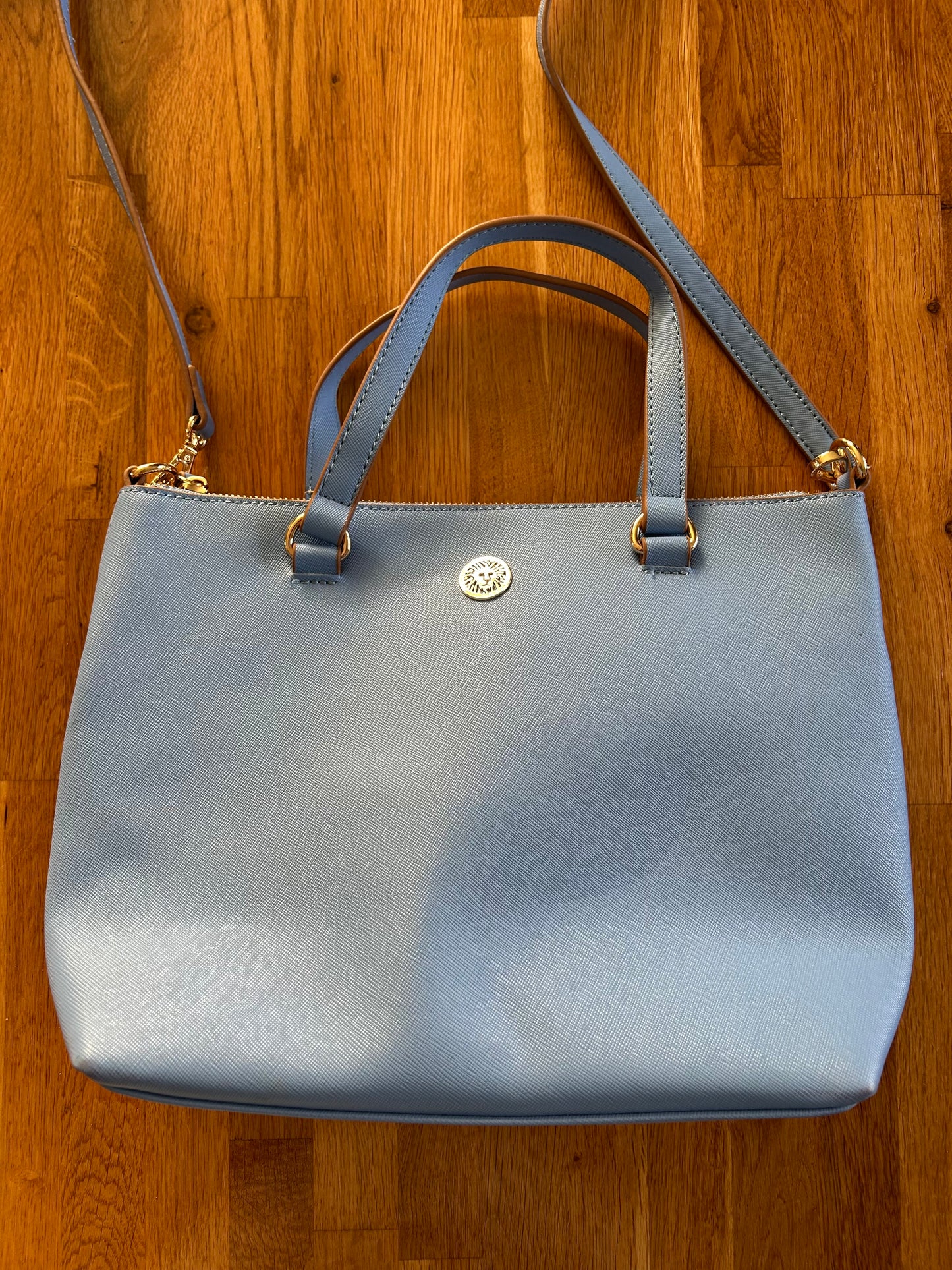 Blue handbag