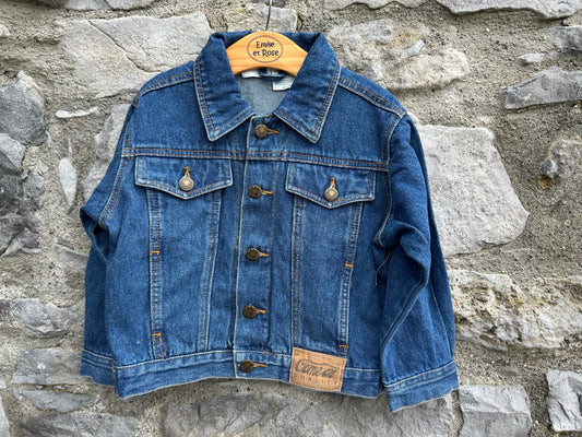 90s navy denim jacket 5y (110cm)
