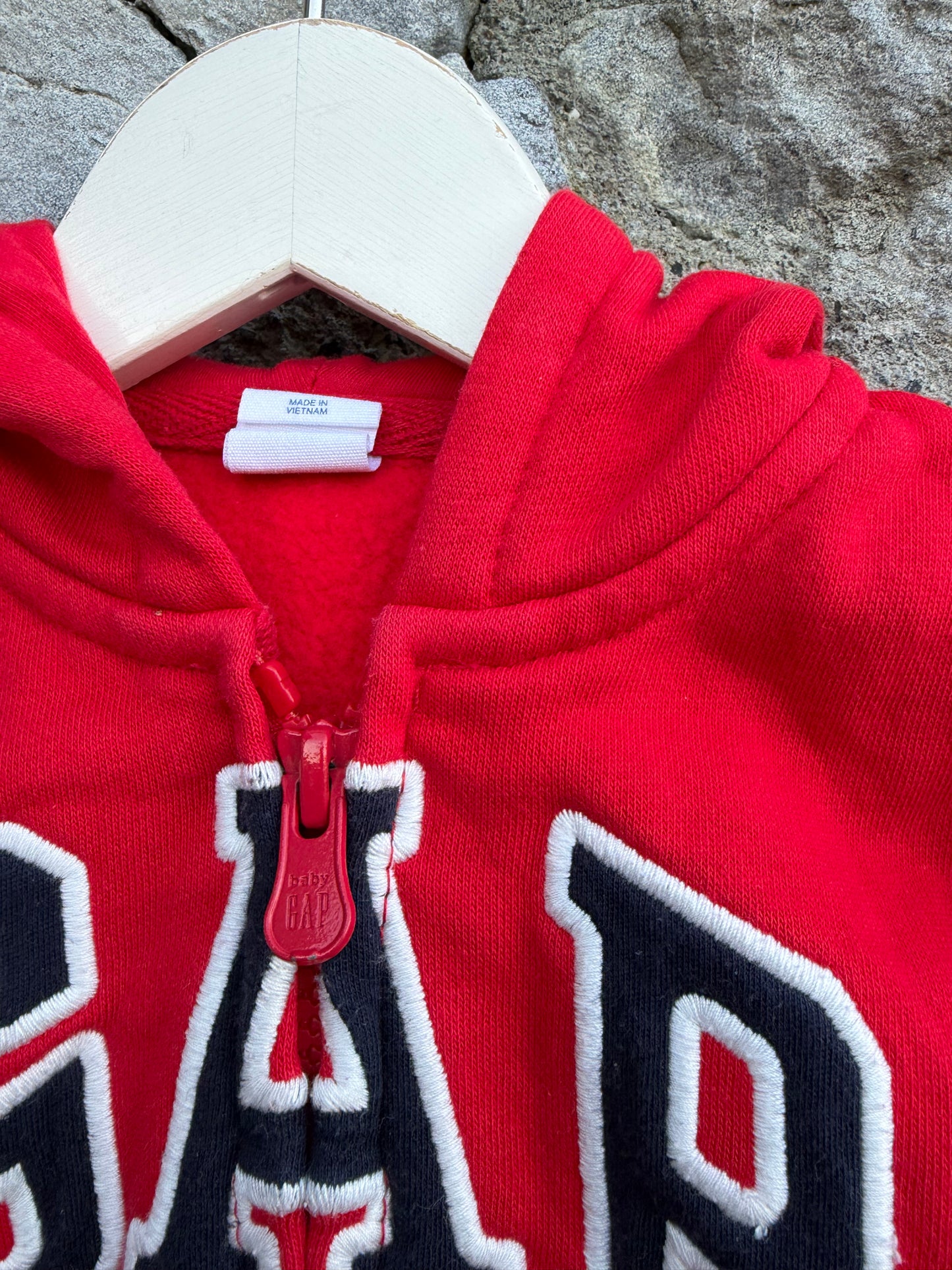 Red logo hoodie 12m (80cm)
